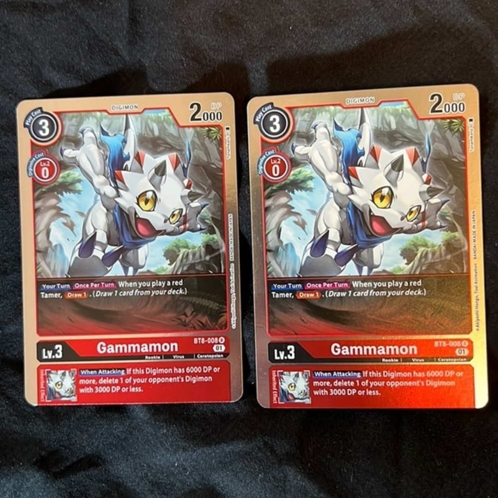 2 copies of Gammamon - DIGIMON card game